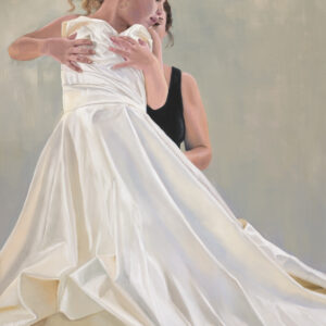 The Wedding Dress - oil on canvas painting by Margaret Howard